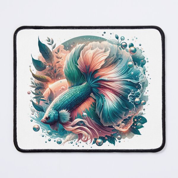 Item preview, Fighting fish, Betta splendens, colorful fish designed and sold by FinFriends.