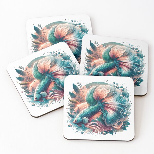 Item preview, Fighting fish, Betta splendens, colorful fish designed and sold by FinFriends.