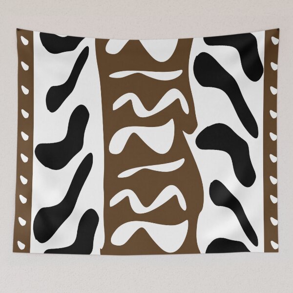 Item preview, African bogolan cloth artwork designed and sold by Wolagno.