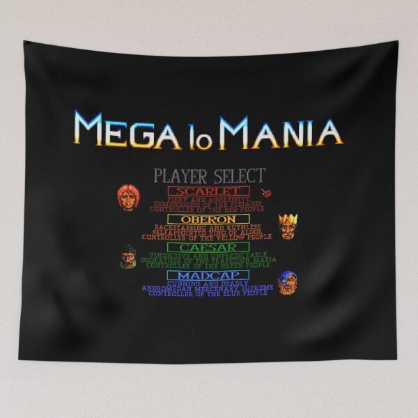 Item preview, Mega lo Mania Player Select designed and sold by Retr0Tshirts.