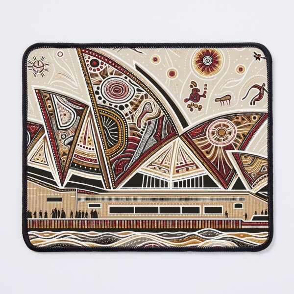 Item preview, Sydney Opera House in the style of traditional Aboriginal art designed and sold by centaurius21.