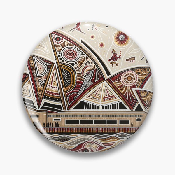 Item preview, Sydney Opera House in the style of traditional Aboriginal art designed and sold by centaurius21.