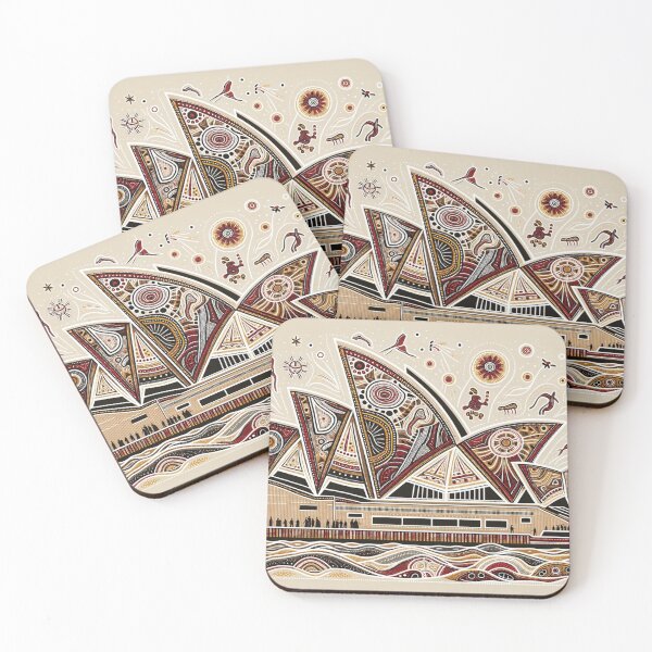 Item preview, Sydney Opera House in the style of traditional Aboriginal art designed and sold by centaurius21.