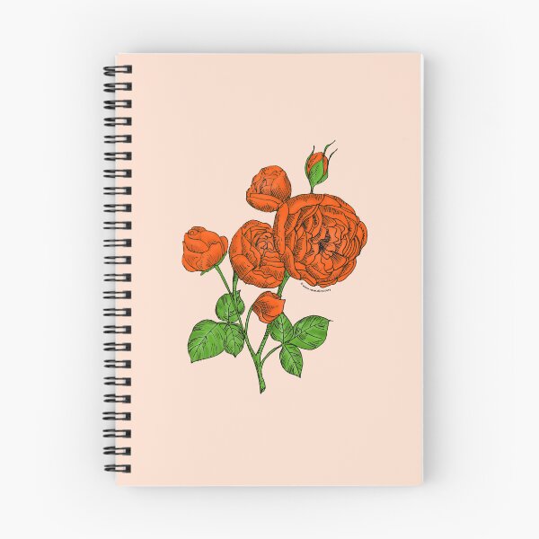 Item preview, Orange Pompon Rose Bloom Full 26-40 Petals In 3+ Rows designed and sold by Rachael Taylor.