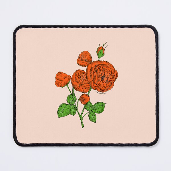 Item preview, Orange Pompon Rose Bloom Full 26-40 Petals In 3+ Rows designed and sold by Rachael Taylor.