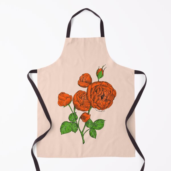 Item preview, Orange Pompon Rose Bloom Full 26-40 Petals In 3+ Rows designed and sold by Rachael Taylor.
