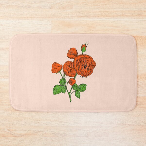 Item preview, Orange Pompon Rose Bloom Full 26-40 Petals In 3+ Rows designed and sold by Rachael Taylor.