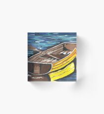 Boat Reflections Acrylic Block