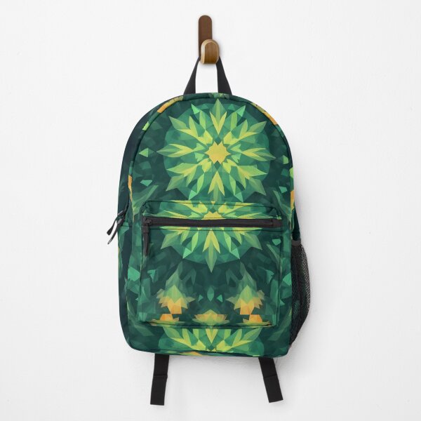 Item preview, green crystal flower low poly abstract designed and sold by Kalaidax.