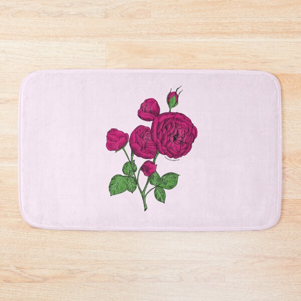 Item preview, Deep Pink Pompon Rose Bloom Full 26-40 Petals In 3+ Rows designed and sold by Rachael Taylor.