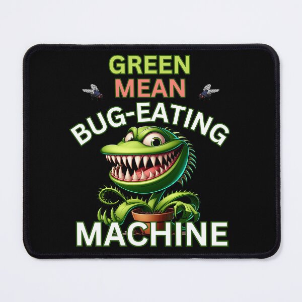 Item preview, Green Mean Bug-Eating Machine Funny Venus Flytrap Cartoon designed and sold by André Botes.