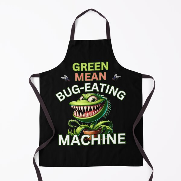 Item preview, Green Mean Bug-Eating Machine Funny Venus Flytrap Cartoon designed and sold by André Botes.