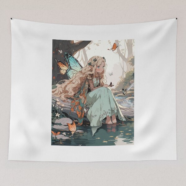 Artikelvorschau, Fee im Anime-Stil entworfen und verkauft von Eiwaprints.