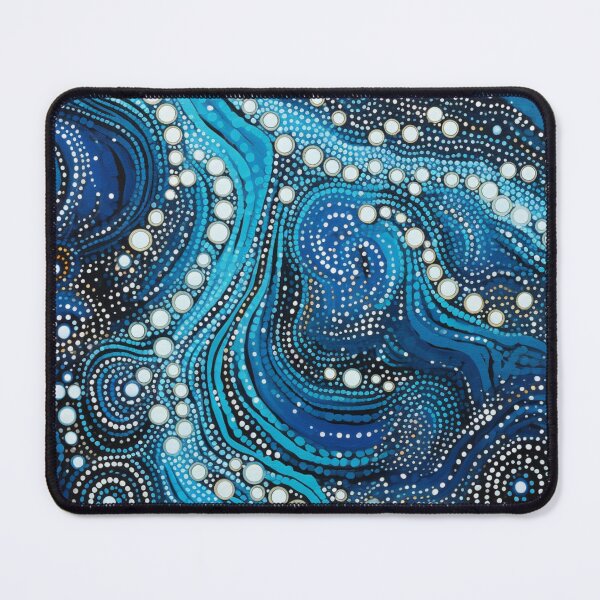 Item preview, Aboriginal Inspired Dot Art - Winter River designed and sold by GrinGalore.