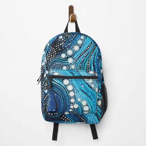 Item preview, Aboriginal Inspired Dot Art - Winter River designed and sold by GrinGalore.