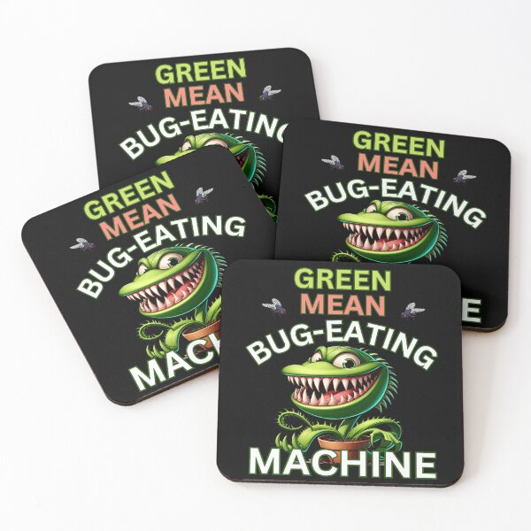 Item preview, Green Mean Bug-Eating Machine Funny Venus Flytrap Cartoon designed and sold by André Botes.