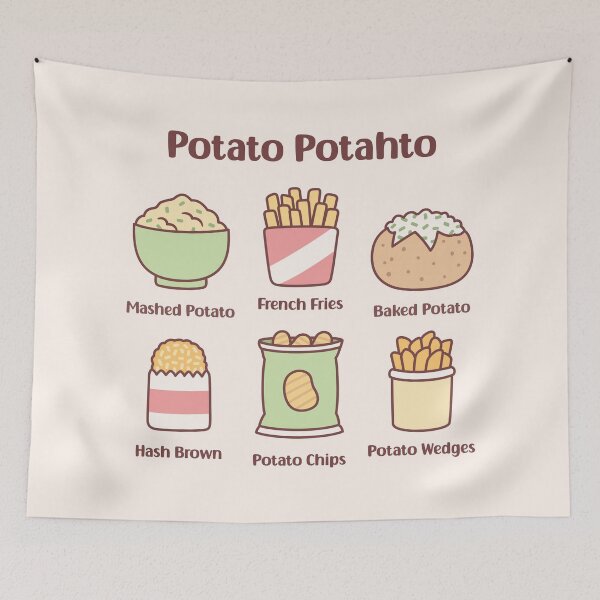 Item preview, Potato Potahto Mashed Potato French Fries Hash Brown Potato Chips designed and sold by rustydoodle.