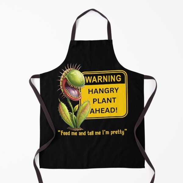 Item preview, Warning Hangry Plant Ahead Funny Venus Flytrap Cartoon designed and sold by André Botes.