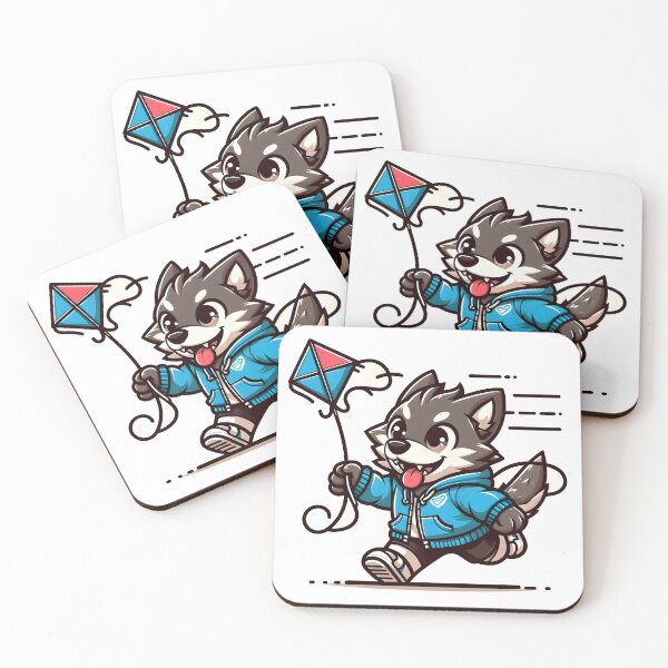Item preview, Kawaii Energetic Werewolf With Wearing A Windbreaker Jacket designed and sold by CanvasCutie.
