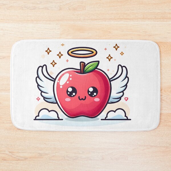 Item preview, Kawaii Apple With Angel Wings designed and sold by CanvasCutie.