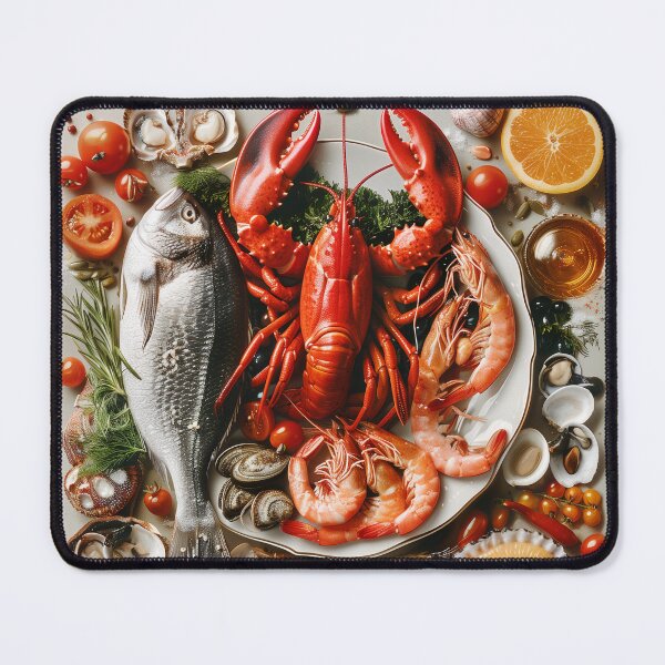 Item preview, Bountiful Seafood Feast Illustration designed and sold by palmyst.