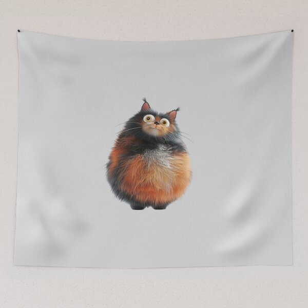 Item preview, Funny chubby cat designed and sold by CoolNeurodesign.