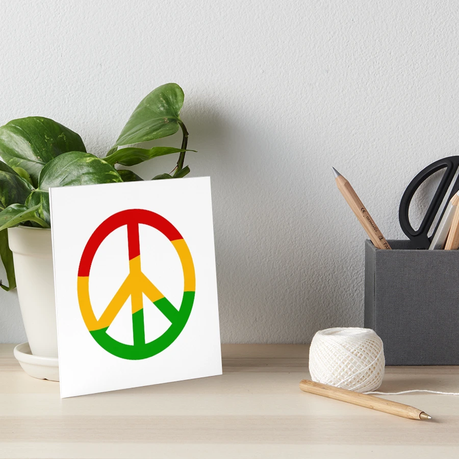 Porte-clés Patch Brodé Rasta Reggae Peace Arc-en-ciel - Neuf, Fabriqué En France