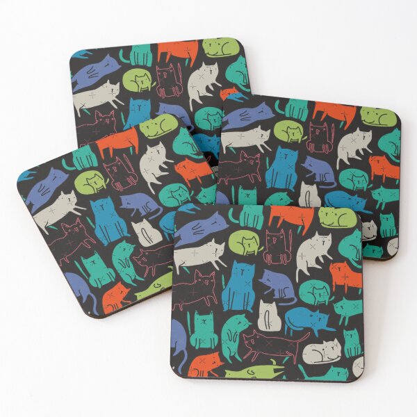 Item preview, Cool Cats. Funny Cute Colorful Pet Design.   designed and sold by AngelMulle.