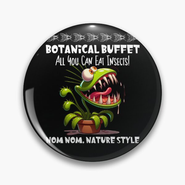 Item preview, Botanical Buffet All You Can Eat Insects Funny Venus Flytrap Cartoon designed and sold by André Botes.