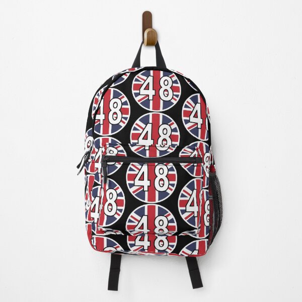 Item preview, UK Flag with number 48 designed and sold by Angry Swan Designs.