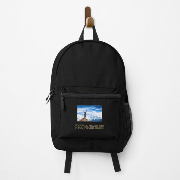 Item preview, You will never win if you never begin motivational art designed and sold by Avenius Graphics.