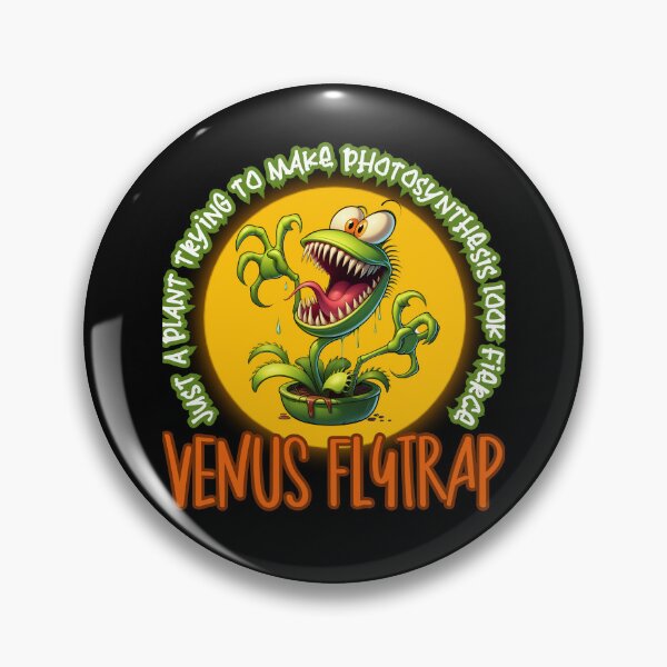 Item preview, Just a Plant Trying to Make Photosynthesis Look Fierce Funny Venus Flytrap Cartoon designed and sold by André Botes.