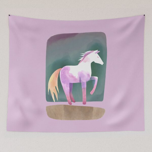 Item preview, Watercolor Abstract Horse designed and sold by FarmOfCuties.