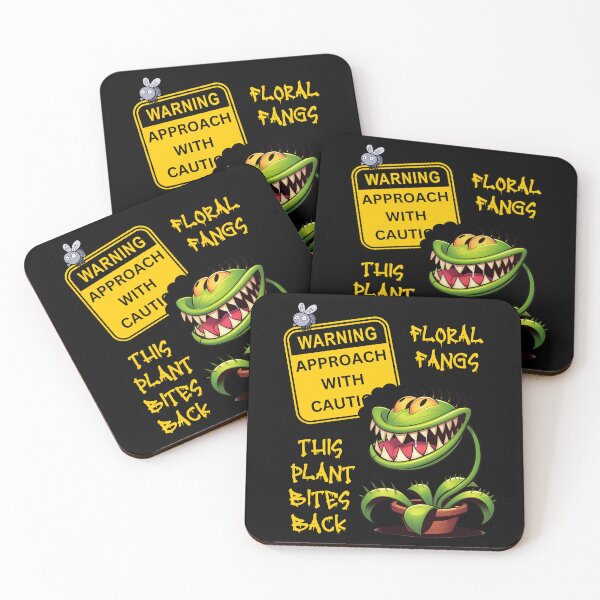 Item preview, Floral Fangs This Plant Bites Back Funny Venus Flytrap Cartoon designed and sold by André Botes.