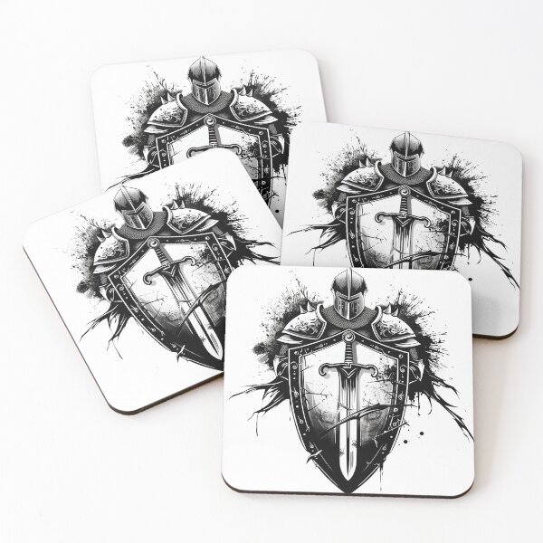 Item preview, Knightly Shield and Sword designed and sold by palmyst.