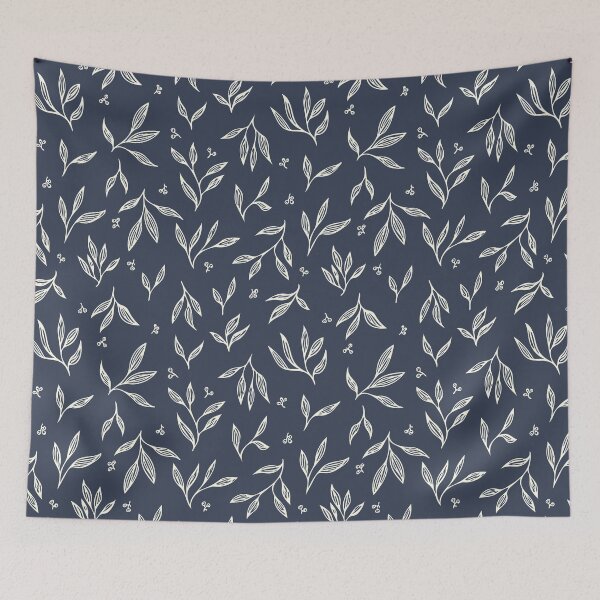 Item preview, Eucalypt euphoria - loose leaf (with gumnuts) dark blue designed and sold by Pxycrafts.