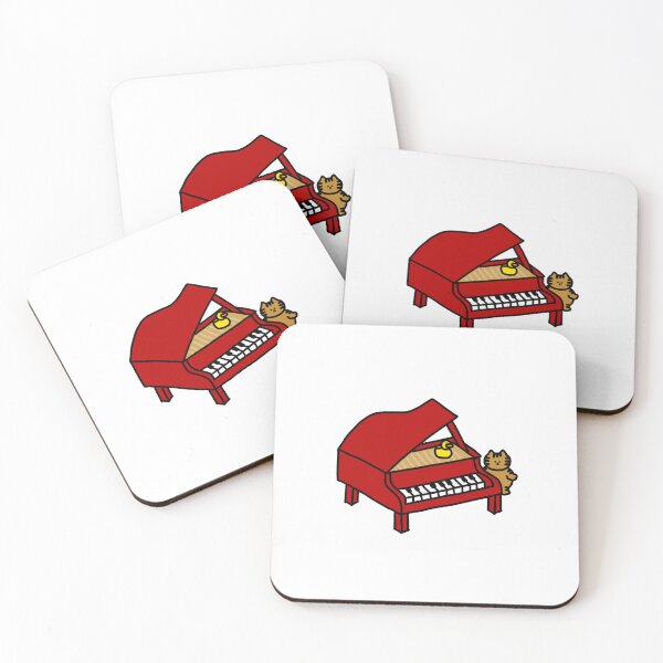 Item preview, a Cat and a Duck with a grand piano designed and sold by superbaechoo.