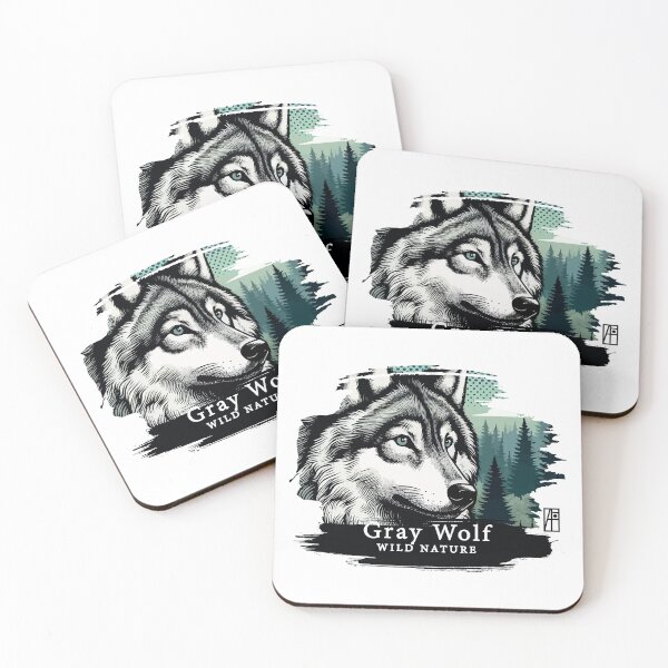 Artikelvorschau, Grauer Wolf - WILDE NATUR - WOLF -4 entworfen und verkauft von ArtProjectShop.