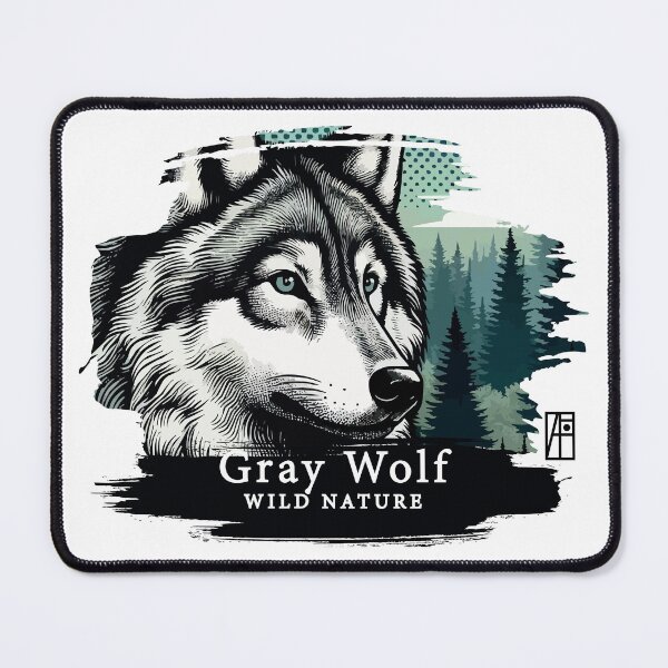 Artikelvorschau, Grauer Wolf - WILDE NATUR - WOLF -4 entworfen und verkauft von ArtProjectShop.