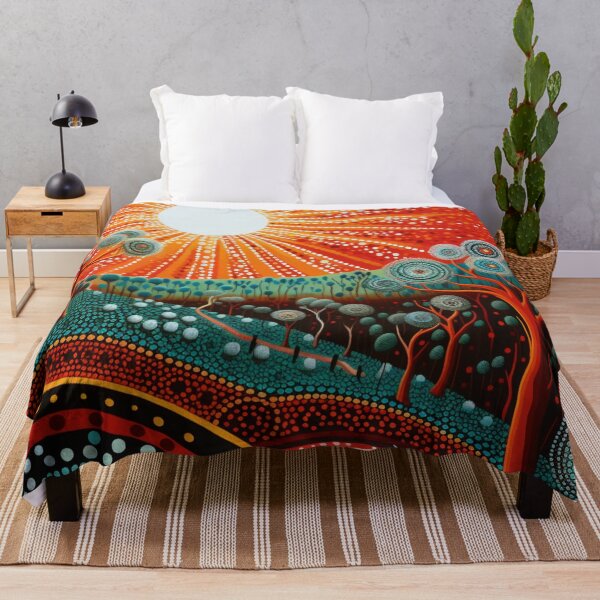Item preview, Aboriginal Inspired Dot Art - Sunrays designed and sold by GrinGalore.