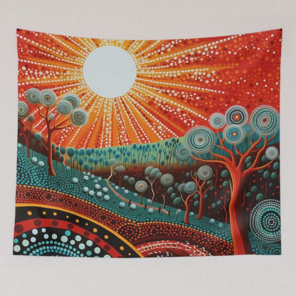 Item preview, Aboriginal Inspired Dot Art - Sunrays designed and sold by GrinGalore.