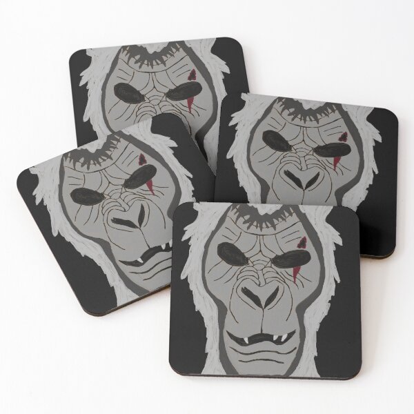 Item preview, (painted) White Monkey man mask (be a beast!) designed and sold by Soulfate.