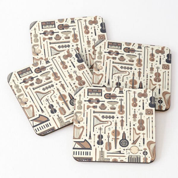 Item preview, Symphony of Instruments - Classical Music Ensemble Pattern designed and sold by FarBeyound.