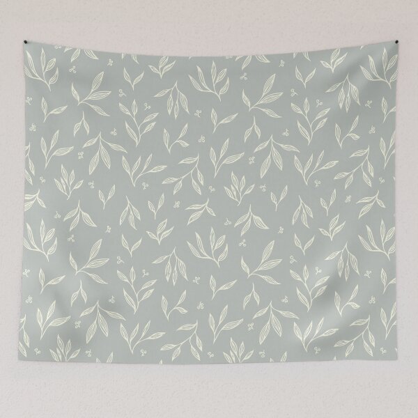 Item preview, Eucalypt euphoria - loose leaf (with gumnuts) dusk grey designed and sold by Pxycrafts.