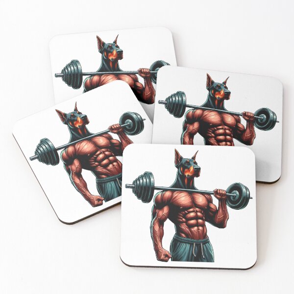 Item preview, GYM doberman dog bodybuilder designed and sold by AngelinaBezm.