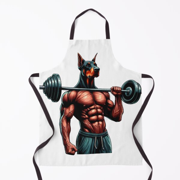 Item preview, GYM doberman dog bodybuilder designed and sold by Anbe_design.