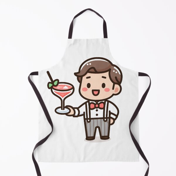 Item preview, Kawaii Bartender With A Bow Tie And Suspenders designed and sold by CanvasCutie.