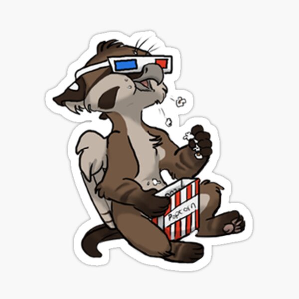 Popcorn Gryphon Sticker