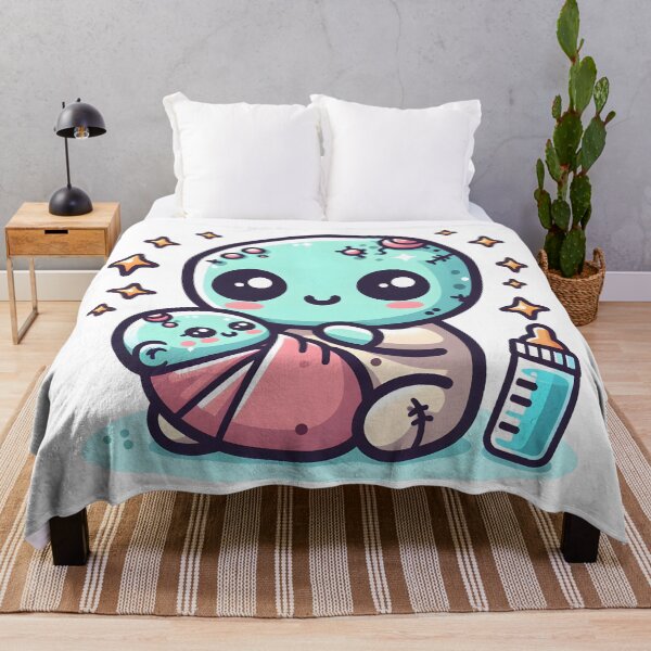 Item preview, Kawaii Gentle Zombie With Baby designed and sold by CanvasCutie.