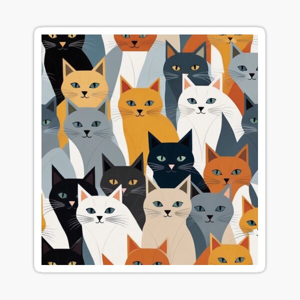 Item preview, RogerPattern - "Whimsical Whiskers: Kitten Art" designed and sold by RogerPattern.